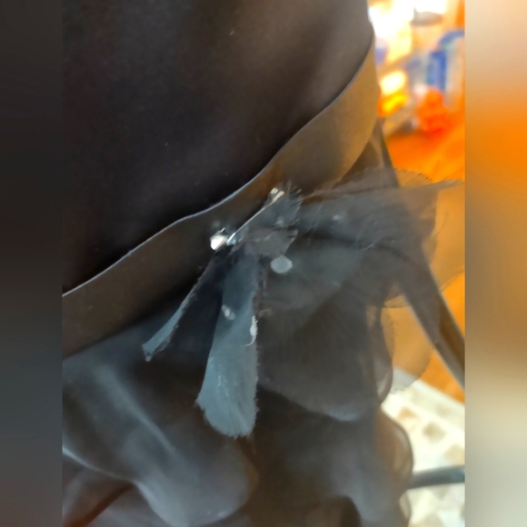 Saison Blanche Black Cocktail Dress - Size 12 - Picture 10 of 11